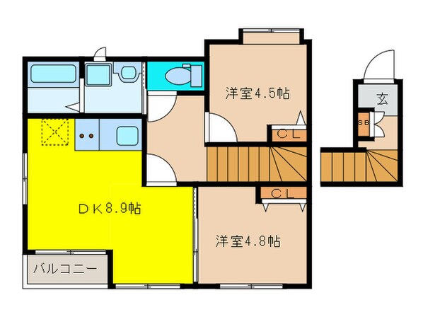 レストうねのの物件間取画像